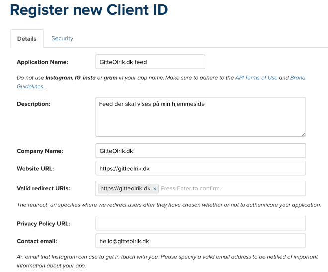 Udfyld formular guide